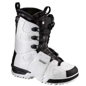  Salomon Savage Mens Snowboard Boots Wht/Blk Sz 11 11.5 