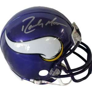   Moss Autographed Minnesota Vikings Mini Helmet