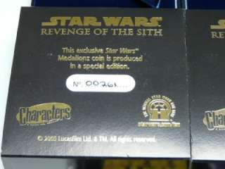 Star Wars Rare Gold & Silver Yoda Medalionz Coin & Pack  