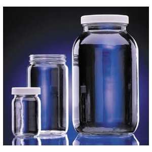 Wheaton Clear Standard Wide Mouth Bottles, Capacity 8 oz.  