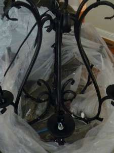 POTTERY BARN CELESTE CHANDELIER WITH CRYSTALS 6 ARM NEW  