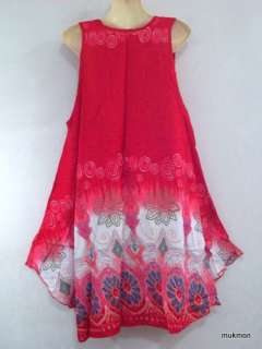   Sundress Dress Long Tops Maternity Clothing Red,Free Sz.XS XL  