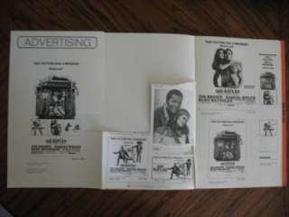 1969 Pressbook for the film 100 Rifles starring Jim Brown and Raquel 