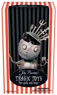 Tim Burtons TRAGIC TOYS Robot Boy VINYL Figure NEW  