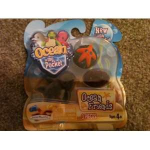   Peekaboo Clam, Arnie Elephant Seal, and clinger Starfish 3 Pack Toys