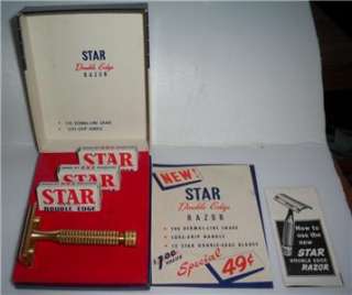 1960 6nx American Star Safety Razor blades box set kit  