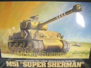 Latest! Tamiya 1/16 R/C F O M51 SUPER SHERMAN Tank Kit  