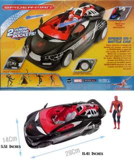 Hasbro & Marvel Spider man Spider XR 1 Battle Car (Black)