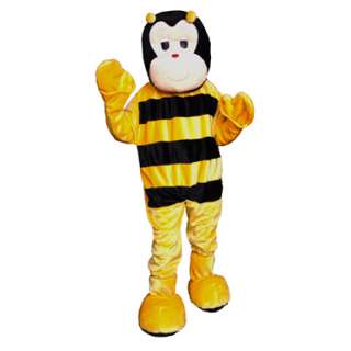 Deluxe Plush Yellow Bee Mascot Adult Costume  