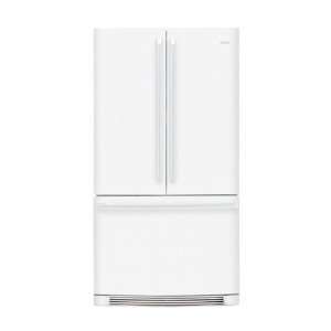   White Freestanding French Door Refrigerator with Dispenser Appliances