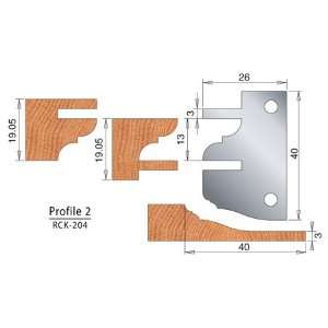 Replacement Blade for Insert Stile & Rail/Raised Panel Cutter Profile 