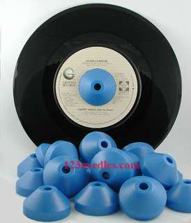 45 RPM RECORD CENTER POST INSERT ADAPTER BLUE  