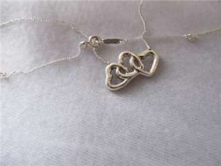 Tiffany & Co. Three Open Heart Necklace  