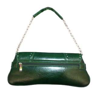Horsebit Buckle Studded Clutch Shoulder Dark Green Handbag feature: