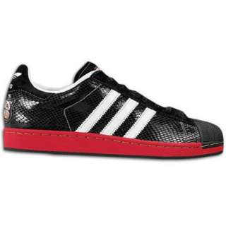  Adidas Mens Superstar 76ers Casual Shoe Black, Red, White 