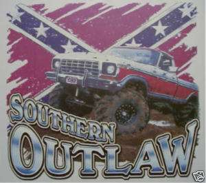 DIXIE SOUTHERN OUTLAW MUD TRUCK REBEL SHIRT  