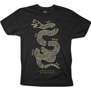  5BoroNYC Join Or Die Skateboard T Shirt [X Large] Black 