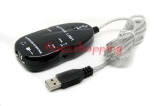 USB Guitar Link Cable To PC/MAC Audio Recording Adapter  