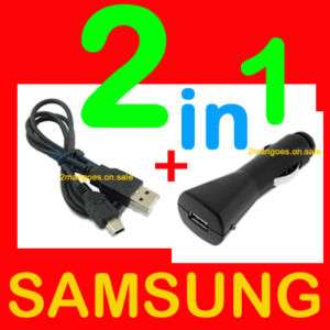 USB DATA CABLE+CAR CHARGER★SAMSUNG★SCH r355c★r630★r631 