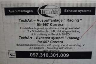 TechArt RACING Exhaust System for Porsche 997 05 08  