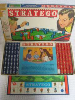 Vintage 1961 STRATEGO Board Game Strategy Milton Brad  
