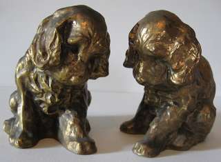 MCCLELLAND BARCLAY VINTAGE PUPPY DOG BOOKENDS  