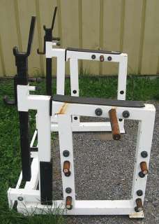Squat & Shoulder Press Rack Weight Lifting Machine w/ Bench  