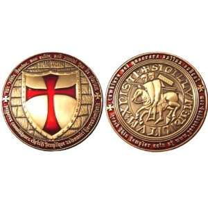  Silver Clad Templar Coin Clad in .999 Fine Silver 