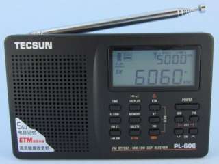 TECSUN PL 606 Black FM/AM/LW/SW/MW World Band DPS Radio  