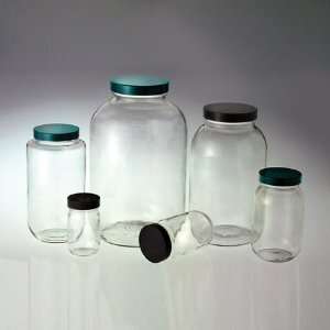 Glass Mason Jars, 4 oz (120mL) Wide Mouth Clear, Vinyl Lined Caps, cs 