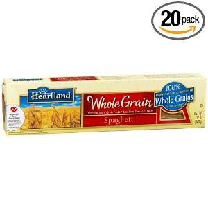 Heartland Whole Grain Spaghetti, 12 Ounce Boxes (Pack of 20)  